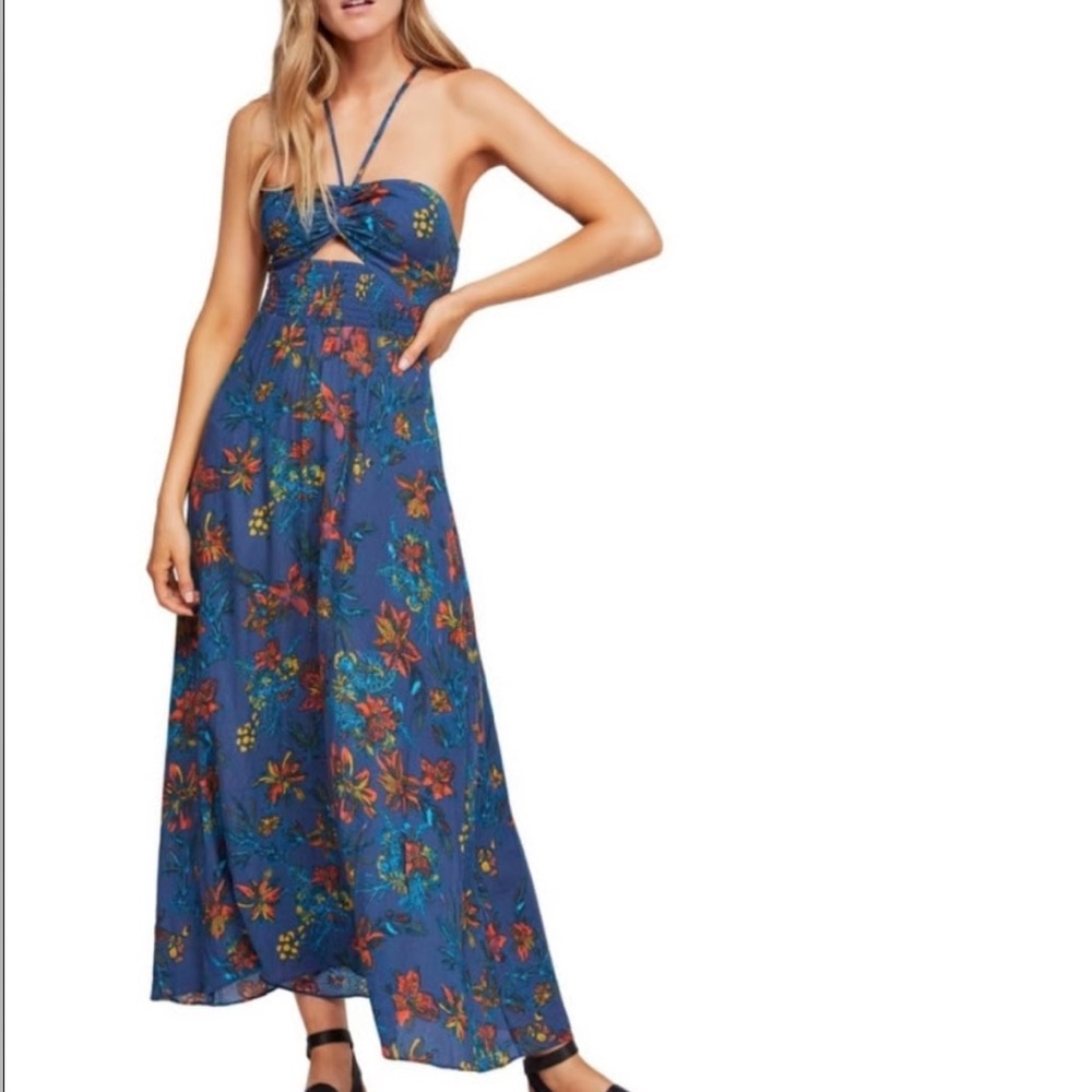 Free People Multicolor Floral Maxi Dress